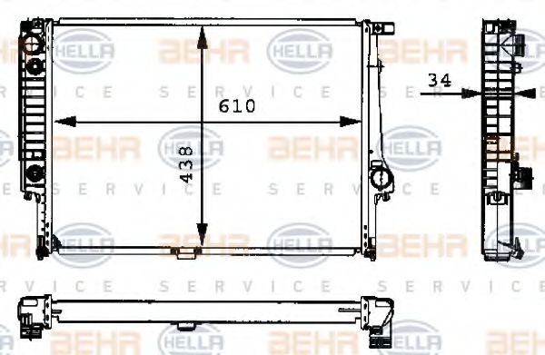 BEHR HELLA SERVICE 8MK 376 713-071