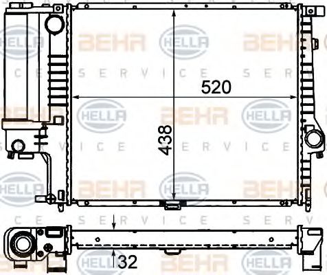 BEHR HELLA SERVICE 8MK 376 713-084