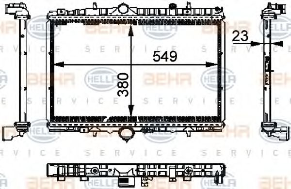 BEHR HELLA SERVICE 8MK 376 714-391