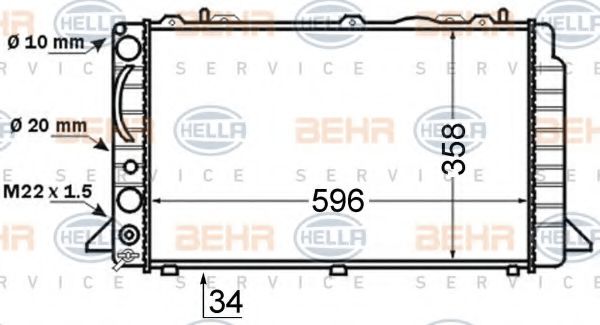 BEHR HELLA SERVICE 8MK 376 714-461