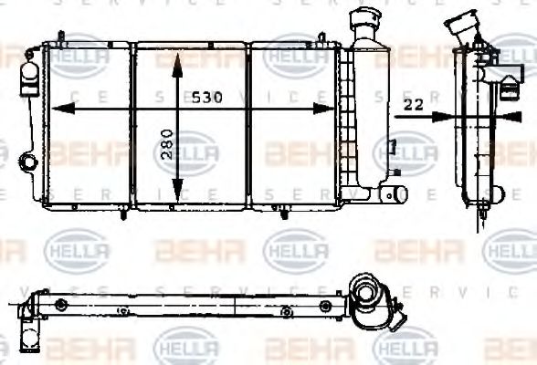 BEHR HELLA SERVICE 8MK 376 715-411