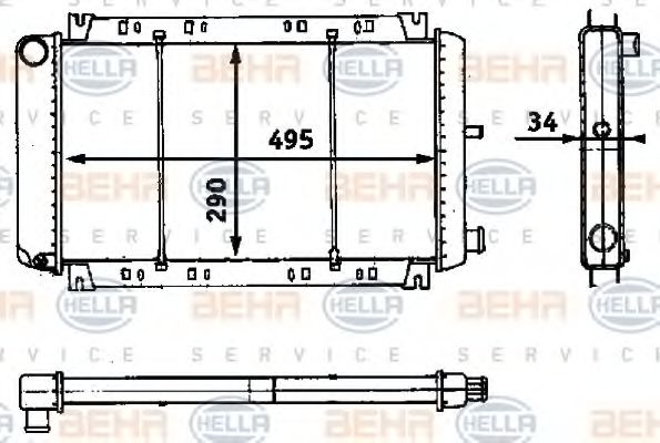 BEHR HELLA SERVICE 8MK 376 715-461