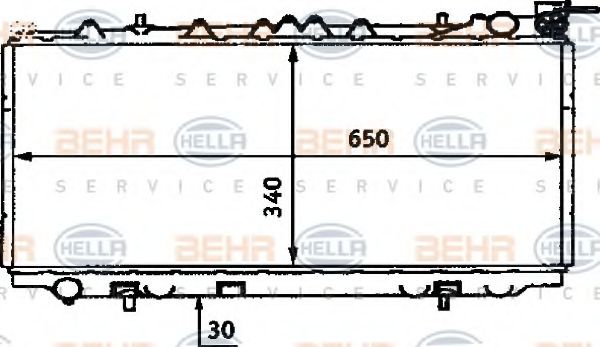 BEHR HELLA SERVICE 8MK 376 715-571