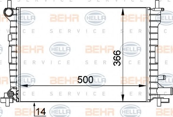 BEHR HELLA SERVICE 8MK 376 715-621