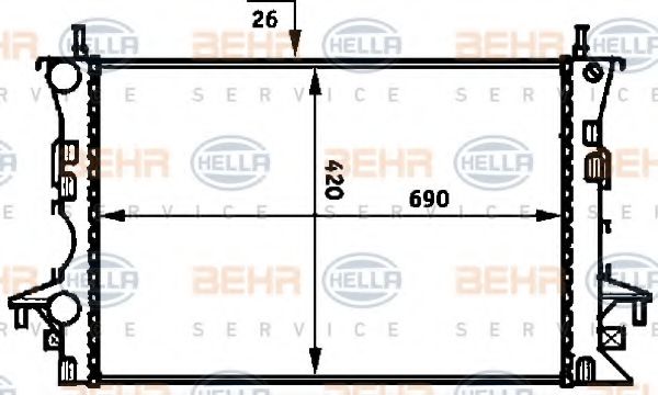 BEHR HELLA SERVICE 8MK 376 716-281