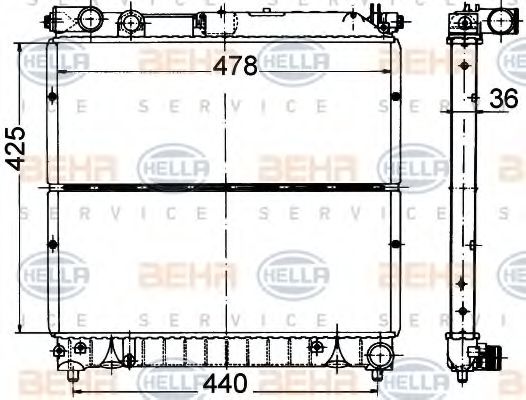 BEHR HELLA SERVICE 8MK 376 716-431