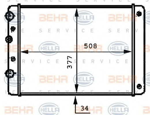 BEHR HELLA SERVICE 8MK 376 717-711