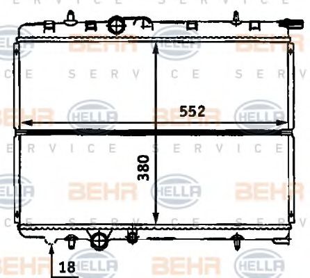 BEHR HELLA SERVICE 8MK 376 718-131