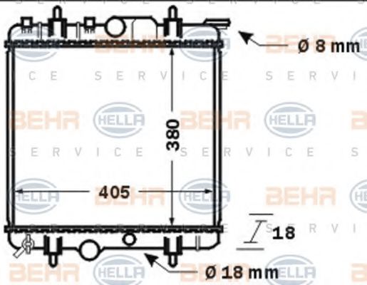 BEHR HELLA SERVICE 8MK 376 718-241