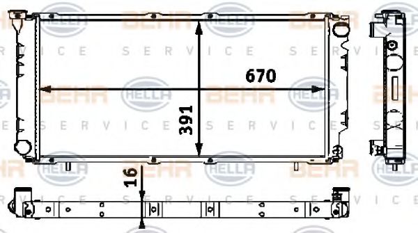 BEHR HELLA SERVICE 8MK 376 718-441