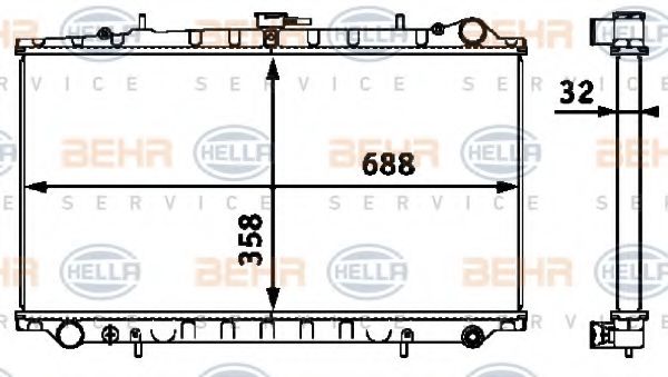 BEHR HELLA SERVICE 8MK 376 718-471