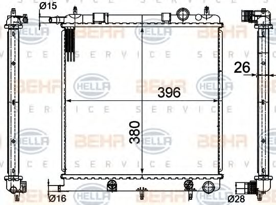 BEHR HELLA SERVICE 8MK 376 718-621