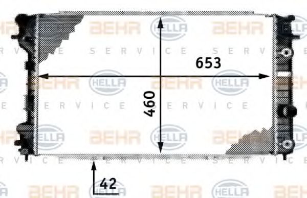 BEHR HELLA SERVICE 8MK 376 718-681