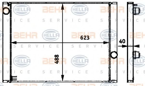 BEHR HELLA SERVICE 8MK 376 719-151