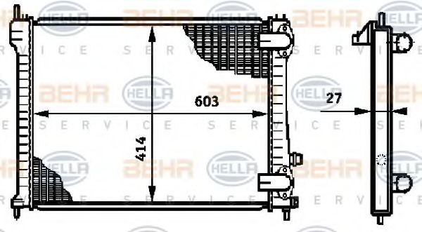 BEHR HELLA SERVICE 8MK 376 719-281