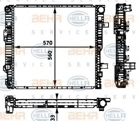 BEHR HELLA SERVICE 8MK 376 721-131