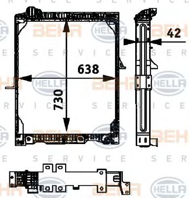 BEHR HELLA SERVICE 8MK 376 721-161