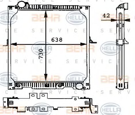 BEHR HELLA SERVICE 8MK 376 721-321