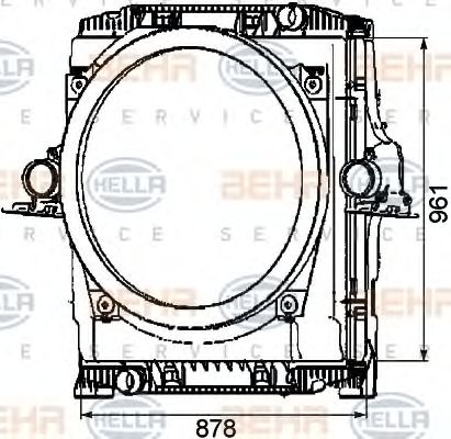 BEHR HELLA SERVICE 8MK 376 722-091