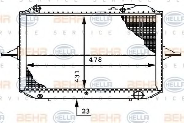 BEHR HELLA SERVICE 8MK 376 722-331