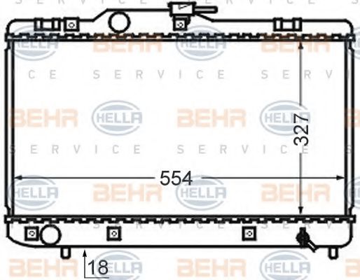 BEHR HELLA SERVICE 8MK 376 727-701