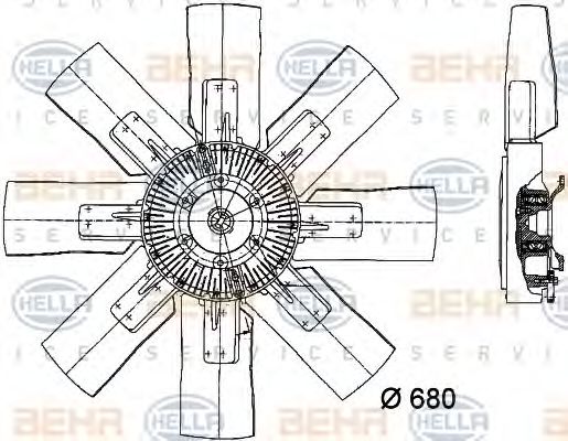 BEHR HELLA SERVICE 8MV 376 728-141 BEHR HELLA SERVICE 8MV 376 728-141