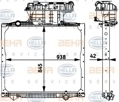 BEHR HELLA SERVICE 8MK 376 728-661