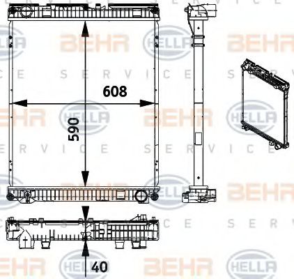 BEHR HELLA SERVICE 8MK 376 728-671