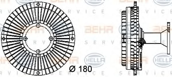 BEHR HELLA SERVICE 8MV 376 731-141