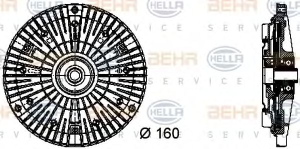 BEHR HELLA SERVICE 8MV 376 732-061