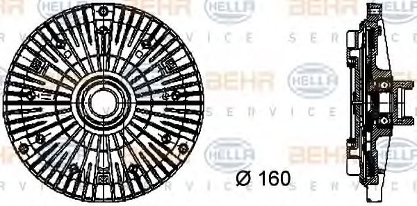 BEHR HELLA SERVICE 8MV 376 732-101