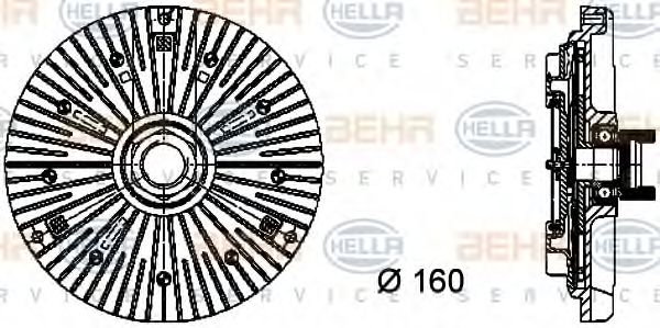 BEHR HELLA SERVICE 8MV 376 732-111