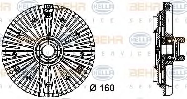 BEHR HELLA SERVICE 8MV 376 732-271 BEHR HELLA SERVICE 8MV 376 732-271