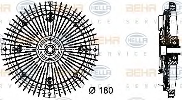 BEHR HELLA SERVICE 8MV 376 732-491