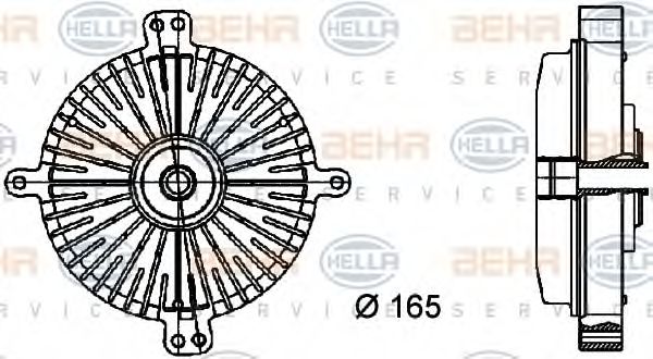 BEHR HELLA SERVICE 8MV 376 733-041