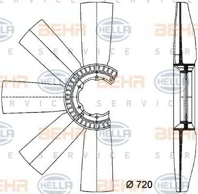 BEHR HELLA SERVICE 8MV 376 733-091