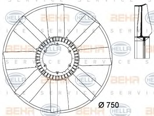 BEHR HELLA SERVICE 8MV 376 733-231