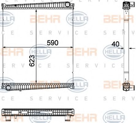 BEHR HELLA SERVICE 8MK 376 733-701