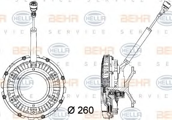 BEHR HELLA SERVICE 8MV 376 734-371 BEHR HELLA SERVICE 8MV 376 734-371