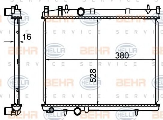 BEHR HELLA SERVICE 8MK 376 735-301