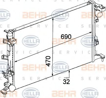 BEHR HELLA SERVICE 8MK 376 745-711