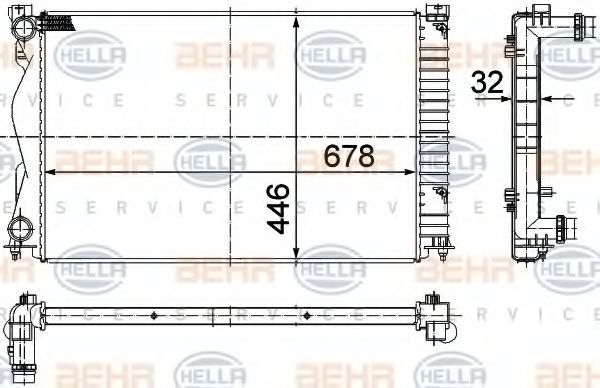 BEHR HELLA SERVICE 8MK 376 749-431