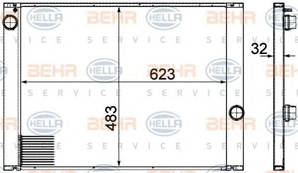 BEHR HELLA SERVICE 8MK 376 753-591