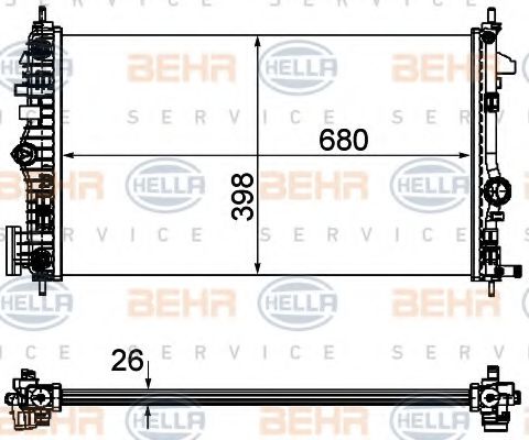 BEHR HELLA SERVICE 8MK 376 754-361