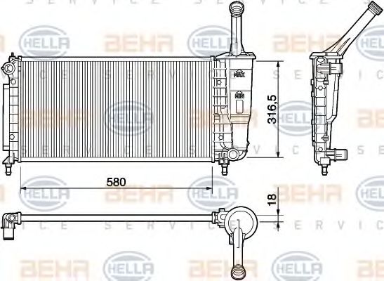 BEHR HELLA SERVICE 8MK 376 754-381