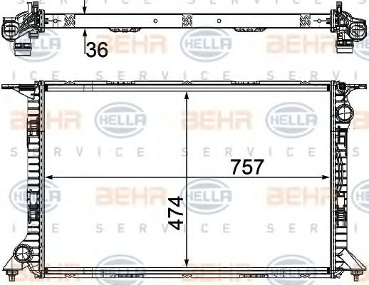 BEHR HELLA SERVICE 8MK 376 754-731