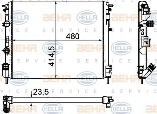 BEHR HELLA SERVICE 8MK 376 755-341