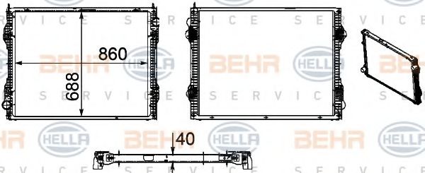 BEHR HELLA SERVICE 8MK 376 756-171