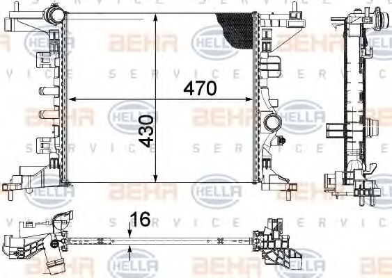 BEHR HELLA SERVICE 8MK 376 756-441