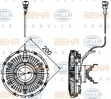 BEHR HELLA SERVICE 8MV 376 757-111